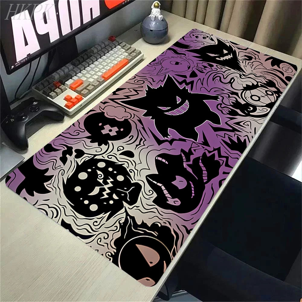 P-Pokemon-Gengar Grande Mousepad Large Gaming Mouse Pad LockEdge Thickened Computer Keyboard Table Desk Mat