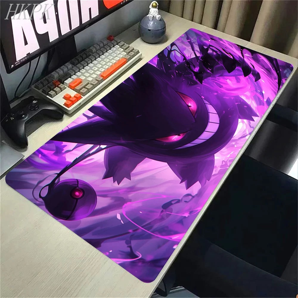 P-Pokemon-Gengar Grande Mousepad Large Gaming Mouse Pad LockEdge Thickened Computer Keyboard Table Desk Mat