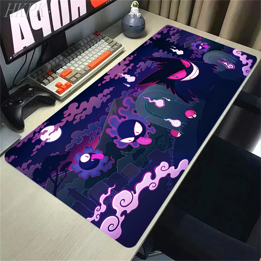 P-Pokemon-Gengar Grande Mousepad Large Gaming Mouse Pad LockEdge Thickened Computer Keyboard Table Desk Mat