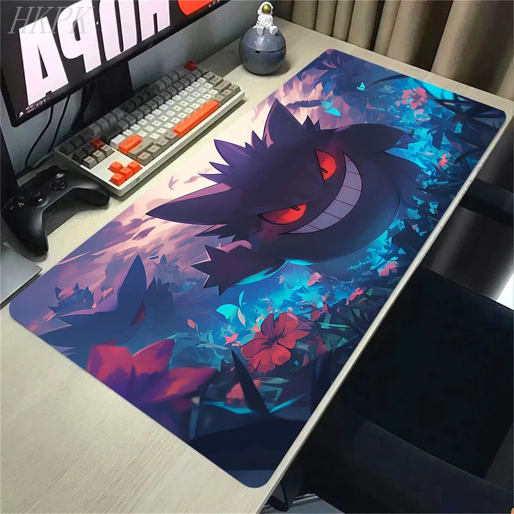 P-Pokemon-Gengar Grande Mousepad Large Gaming Mouse Pad LockEdge Thickened Computer Keyboard Table Desk Mat