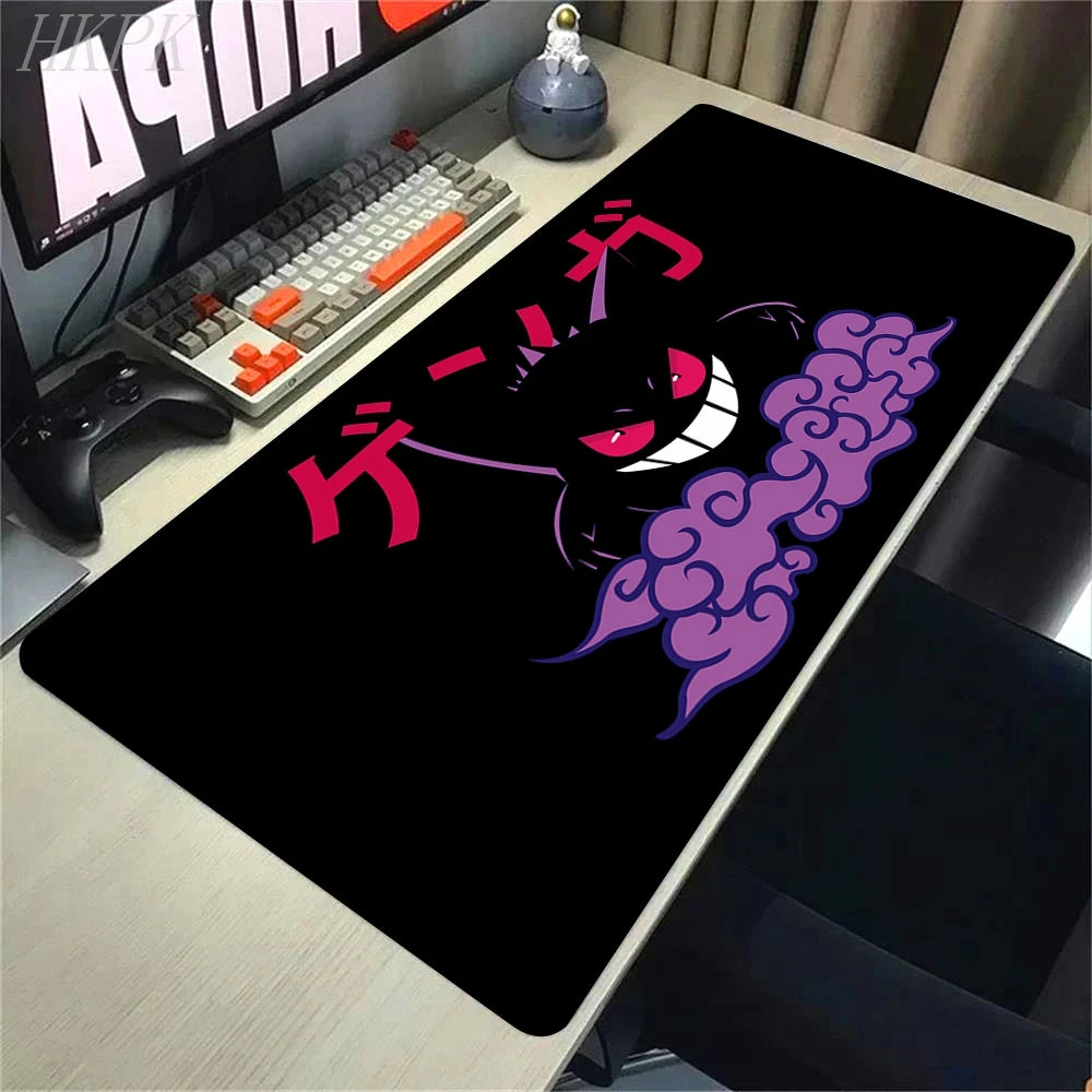 P-Pokemon-Gengar Grande Mousepad Large Gaming Mouse Pad LockEdge Thickened Computer Keyboard Table Desk Mat