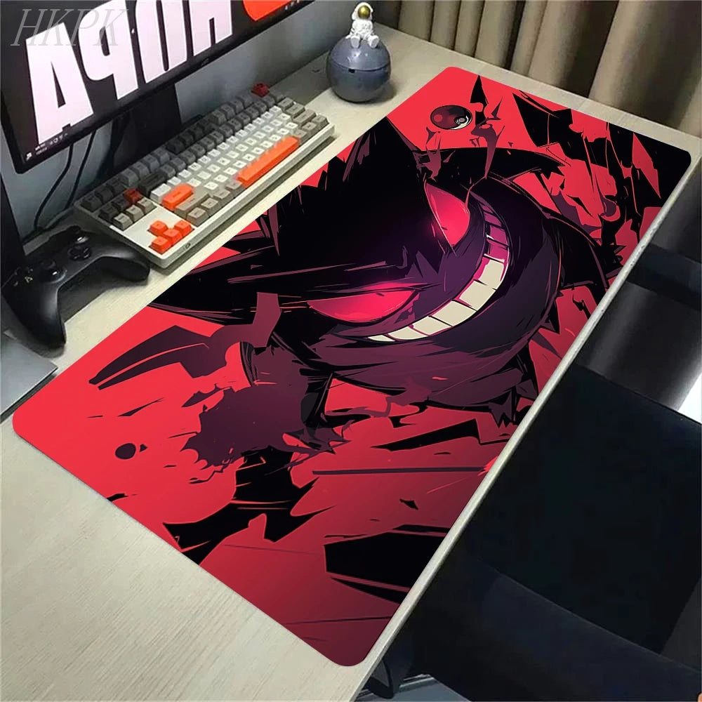 P-Pokemon-Gengar Grande Mousepad Large Gaming Mouse Pad LockEdge Thickened Computer Keyboard Table Desk Mat
