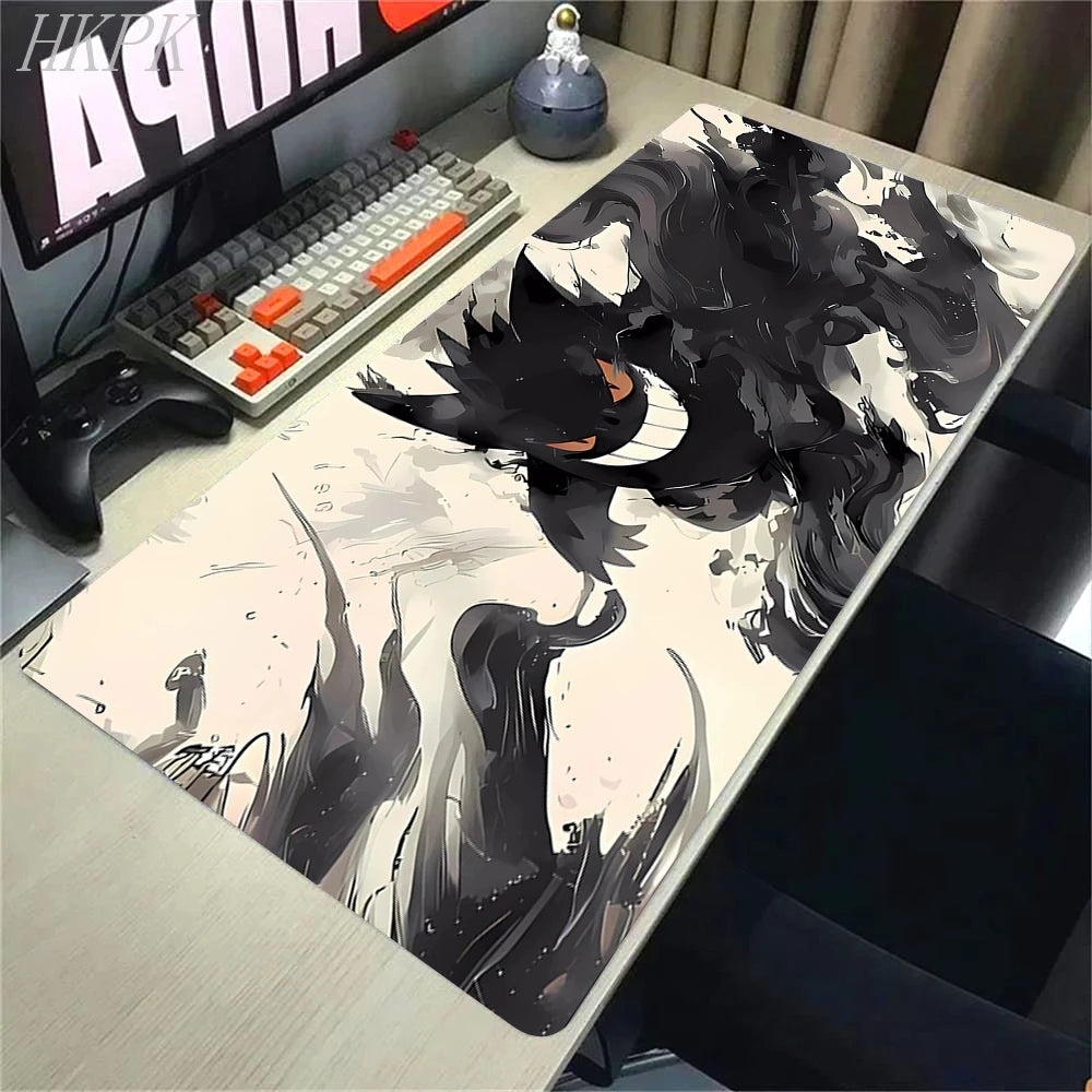 P-Pokemon-Gengar Grande Mousepad Large Gaming Mouse Pad LockEdge Thickened Computer Keyboard Table Desk Mat