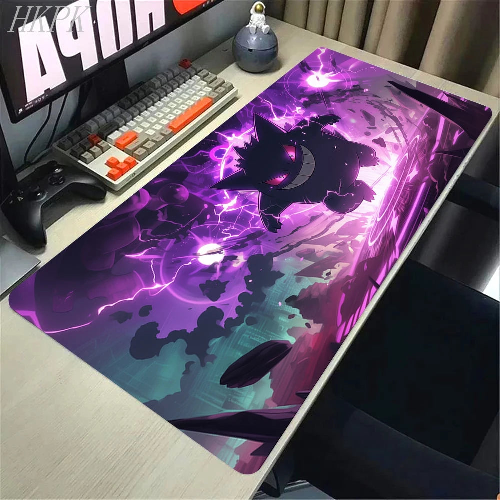P-Pokemon-Gengar Grande Mousepad Large Gaming Mouse Pad LockEdge Thickened Computer Keyboard Table Desk Mat