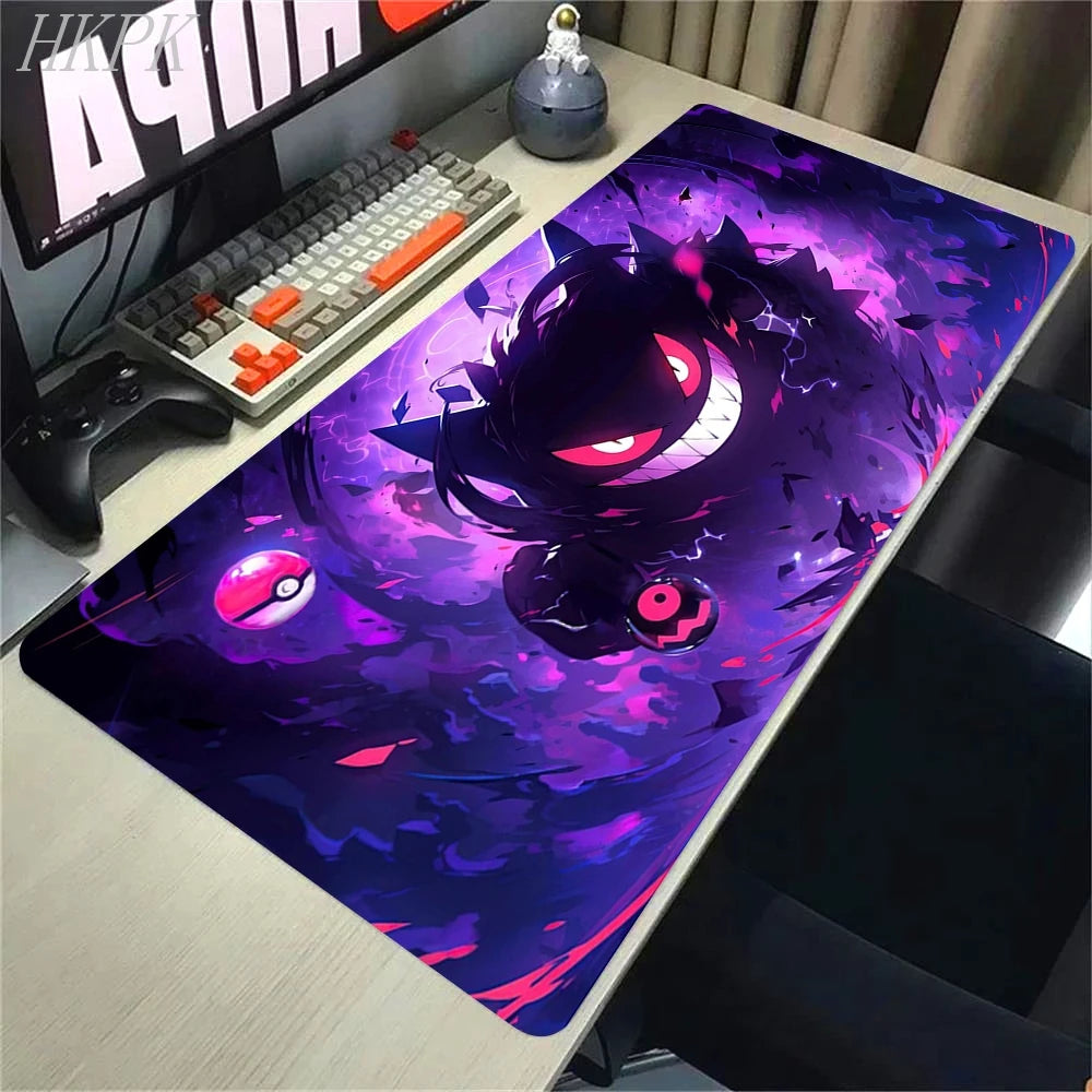 P-Pokemon-Gengar Grande Mousepad Large Gaming Mouse Pad LockEdge Thickened Computer Keyboard Table Desk Mat