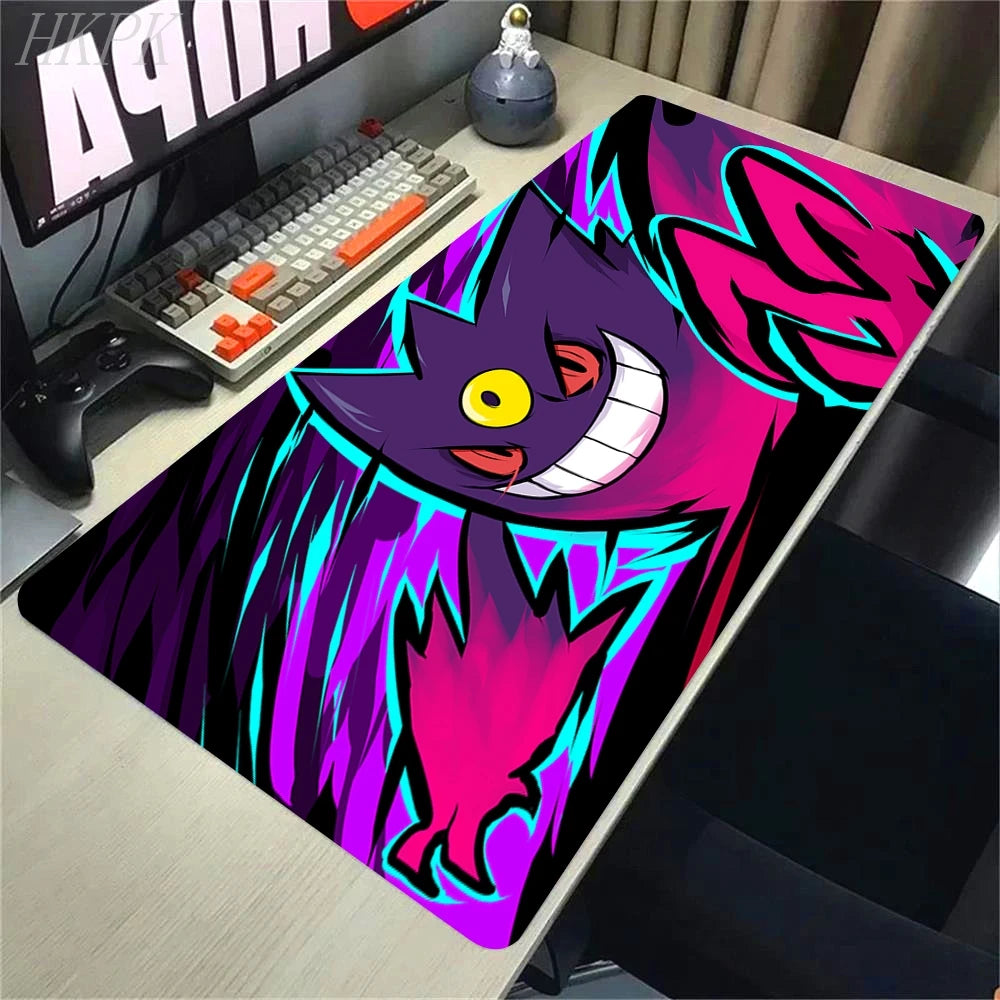 P-Pokemon-Gengar Grande Mousepad Large Gaming Mouse Pad LockEdge Thickened Computer Keyboard Table Desk Mat