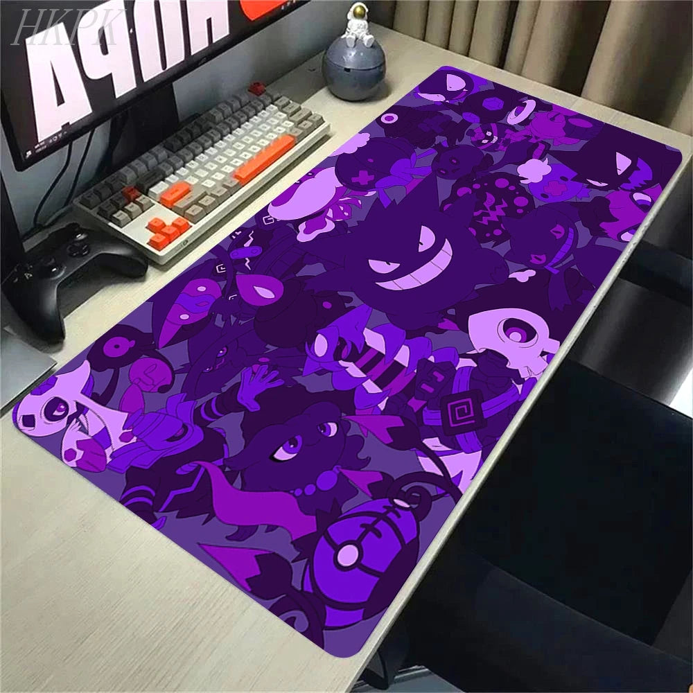 P-Pokemon-Gengar Grande Mousepad Large Gaming Mouse Pad LockEdge Thickened Computer Keyboard Table Desk Mat