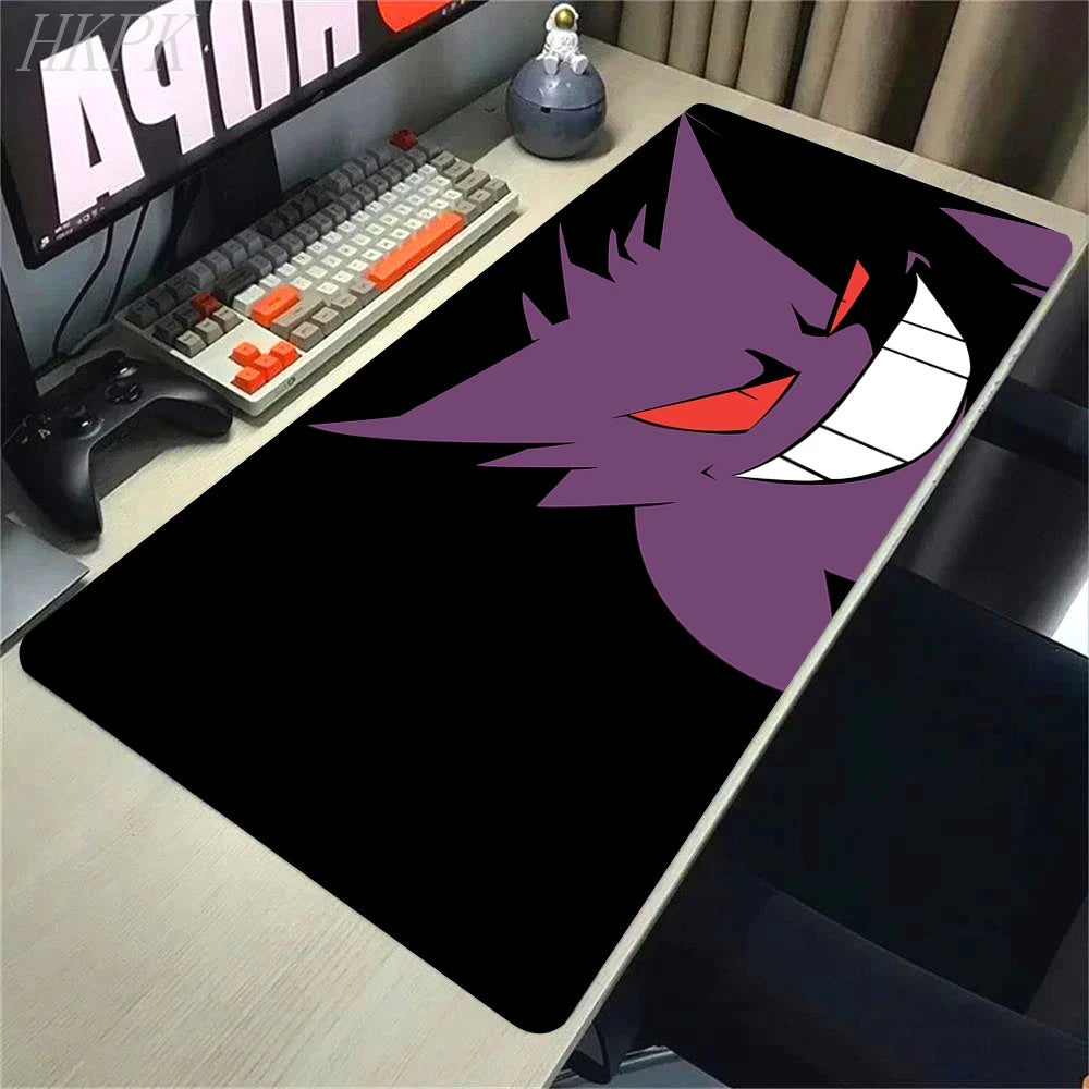 P-Pokemon-Gengar Grande Mousepad Large Gaming Mouse Pad LockEdge Thickened Computer Keyboard Table Desk Mat